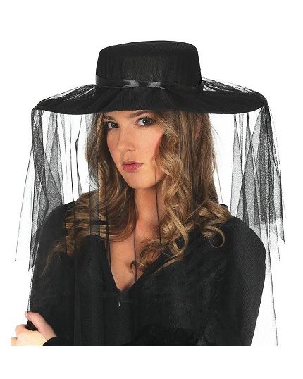 Cappello Pamela Vedova con Velo