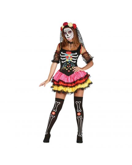 Costume Scheletro Messicano da donna