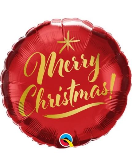 Palloncino Mylar Natalizio Merry Christmas 46 cm