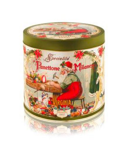 Mini Panettone Alto Virginia in Scatola Latta Natalizia 100gr