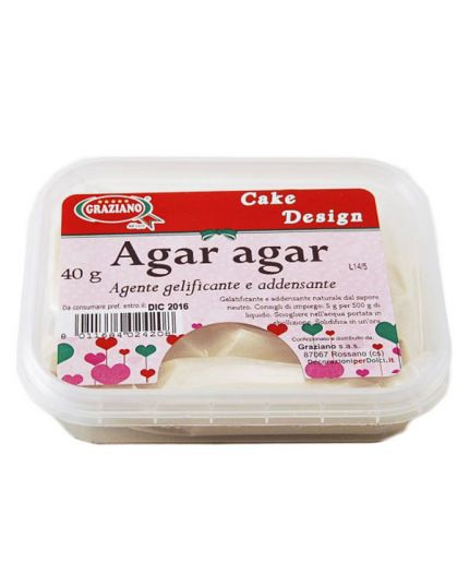 Agente Gelificante Addensante Agar Agar Graziano 40gr