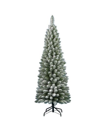 Albero Natale Slim Penicel Innevato Verde Varie Dimensioni