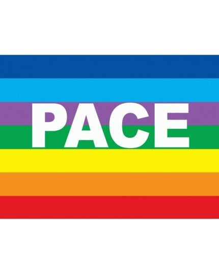 Bandiera della Pace arcobaleno 100x140cm