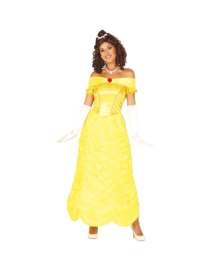 Costume Belle Principessa Gialla Donna