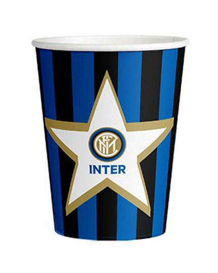 Bicchieri Carta Squadra Calcio Inter