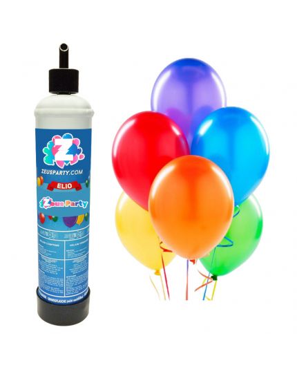 Bombola Elio per 10 Palloncini con 10 Palloncini Omaggio