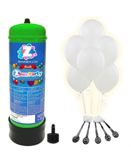 Zeus Party Elio per Palloncini - Kit Bombola gas elio per il gonfiaggio di  30 Palloncini per Feste e Party di Ogni Genere - Compresi 30 Palloncini  Multicolor : : Casa e cucina