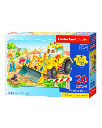 Puzzle Trattore In Azione 20 Pezzi Maxi 59x40 Cm