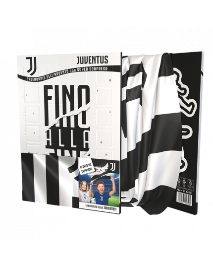 Calendario dell'Avvento JUVENTUS con 24 Cioccolatini + Bandiera