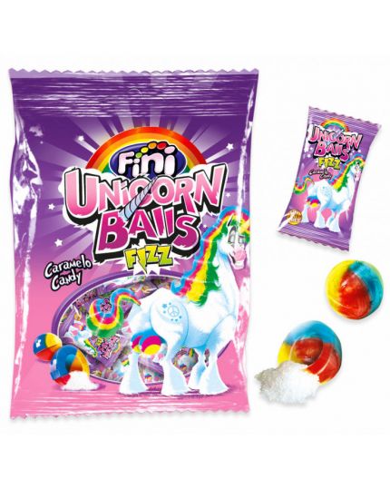 Caramelle Dure Unicorn Balls Fizz Fini 80gr