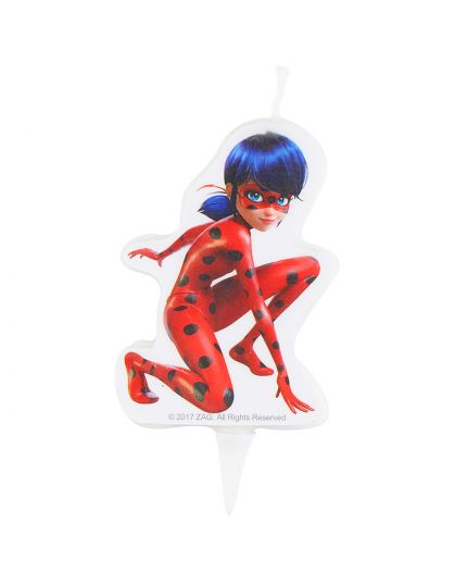 Candelina Sagoma Miraculous Ladybug