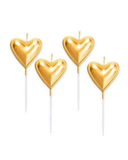 Candeline Cuore Oro