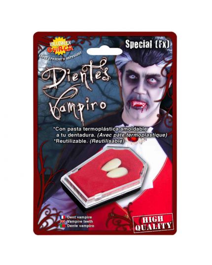 Denti Canini da Vampiro con pasta Modellabile