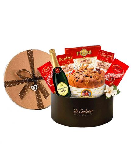 Cesto Natalizio Cappelliera Londonn 8 Pezzi