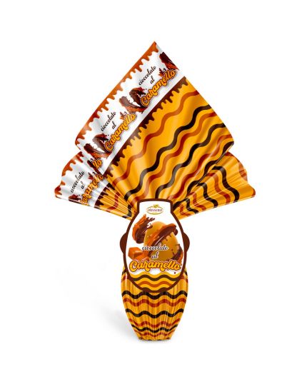 Uovo Pasqua Cioccolato al Caramello Oliviero 400gr