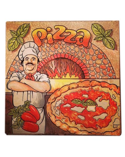 10 Scatole Cartone per Pizza 33x33cm 
