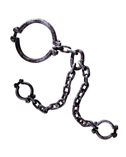 Manette con Catena Collo e Polsi Pvc