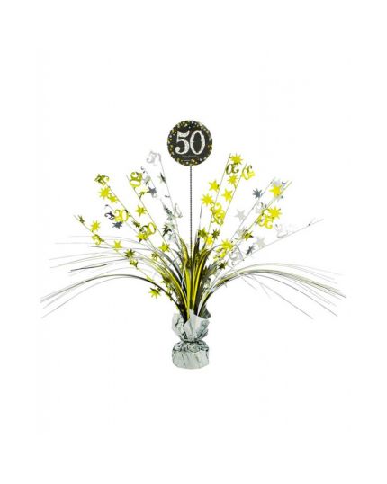Centrotavola Happy Birthday 50 Anni Sparkling