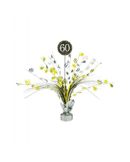 Centrotavola Happy Birthday 60 Anni Sparkling