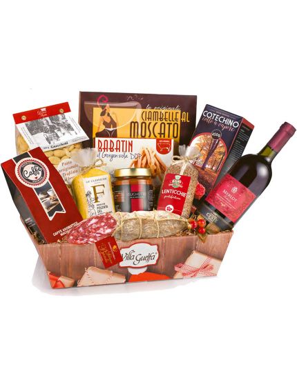 Cesto Strenna di Natale Il Gastronomico Villa Guelfa 11 Pezzi