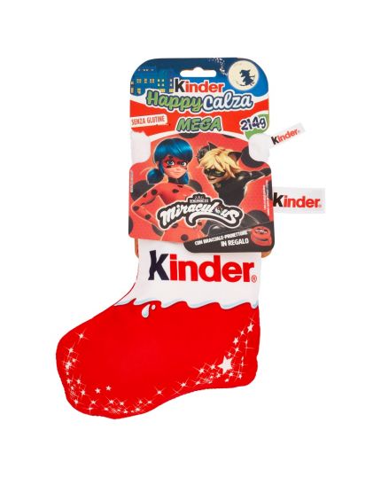 Kinder Happy Calza Befana Miraculous 214gr