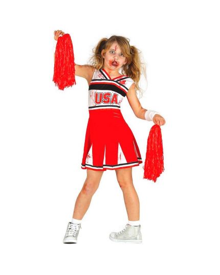 Costume Cheerleader Zombie Bambina