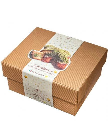 Colomba Artigianale Elite al Pistacchio ColomBacco in Elegante Scatola  900gr