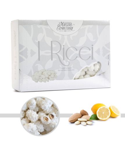 Confetti Maxtris Ricci Alla Mandorla Ovali Bianchi 1Kg