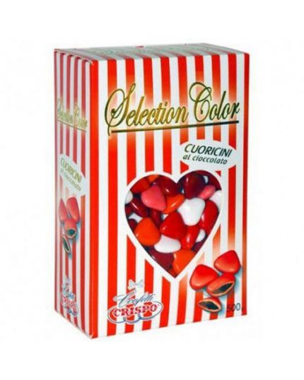Confetti Crispo Cuoricini Mignon Rossi al Cioccolato 500gr