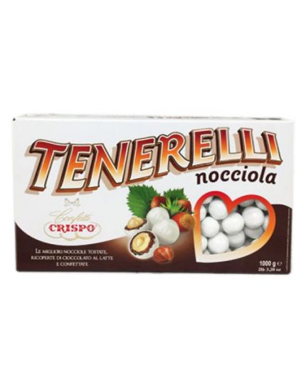 Confetti Crispo Tenerelli alla Nocciola Bianchi 500gr