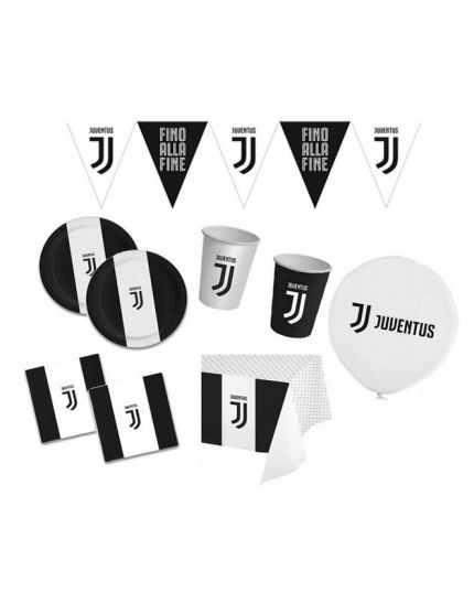 Kit Coordinato Tavola Juventus 16 Persone