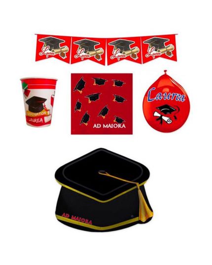 Kit Coordinato Tavola Laurea per 40 Persone
