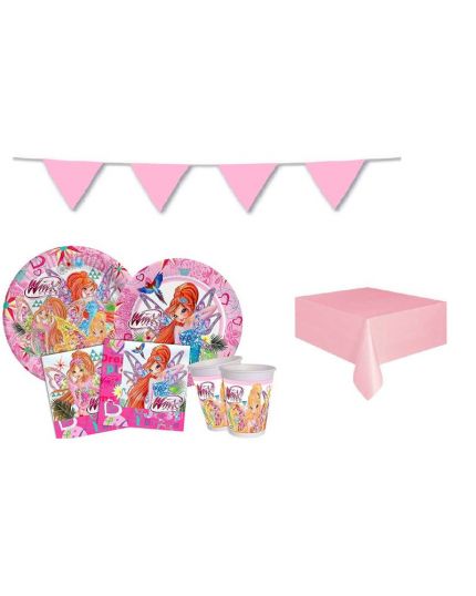 Coordinato Tavola Winx per 16 Persone
