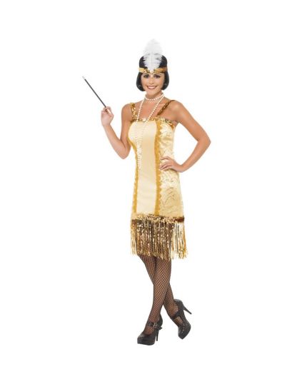 Costume Charleston Oro Donna