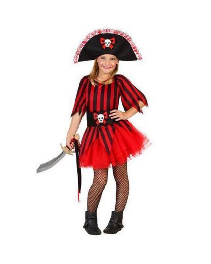 Costume Corsara Rossa Bambina