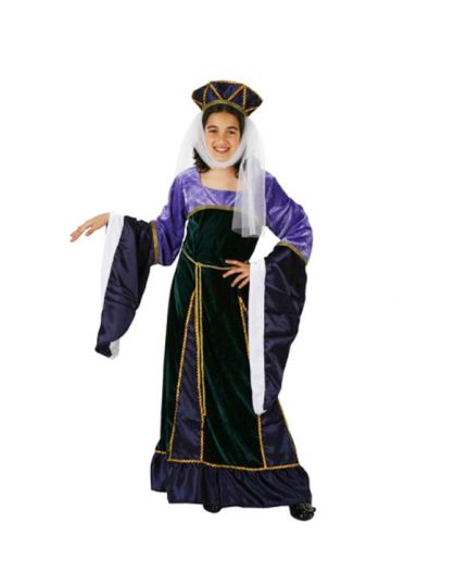 Costume Dama Medievale Viola Bambina