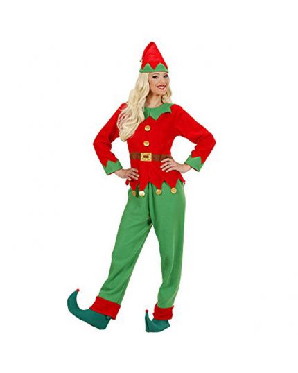 Costume Elfo Aiutante di Babbo Natale Donna