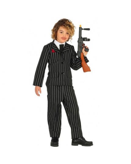 Costume Gangster Gessato Bambino