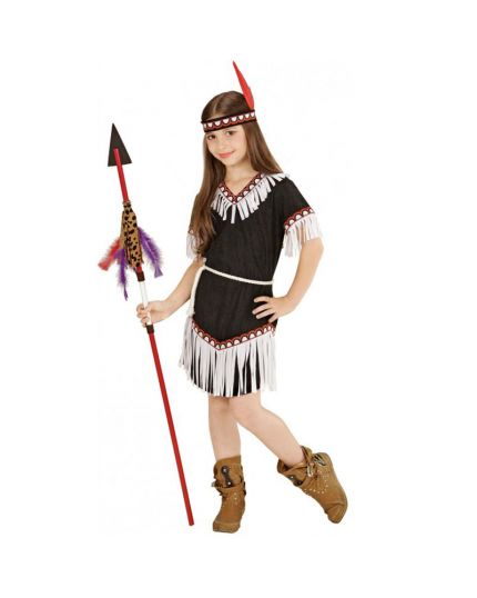 Costume Indiana  Bambina con Frange