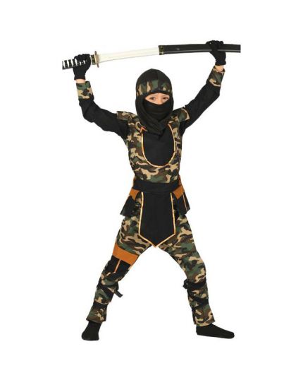 Costume Ninja Command Mimetico Bambino