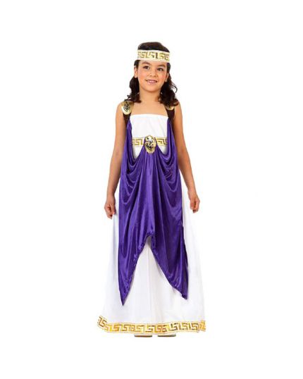 Costume Antica Romana Viola Bambina