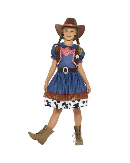 Costume Bambina Cowgirl Taglia 10/12 Anni