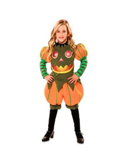 Costume Zucca di Halloween Bambina