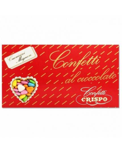 Confetti Cuoricini Mignon Multicolor al Cioccolato Crispo 1 kg