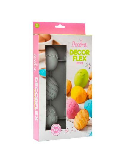 Stampo in Silicone Uova di Pasqua 6 Cavità