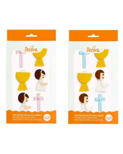 Decorazioni Zucchero Prima Comunione Bimbo o Bimba 5cm