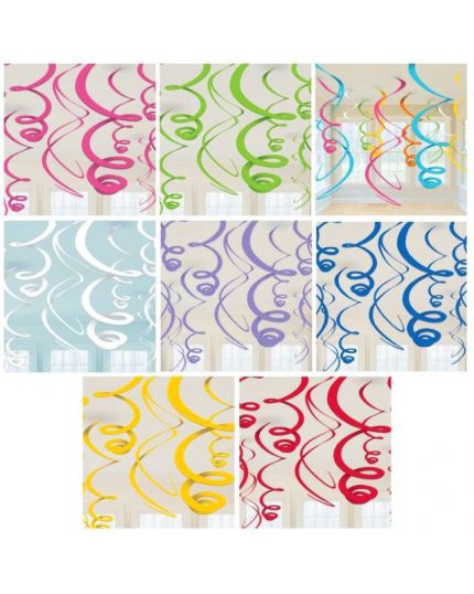 Decorazioni Pvc Spirale Colorata da Appendere 55cm