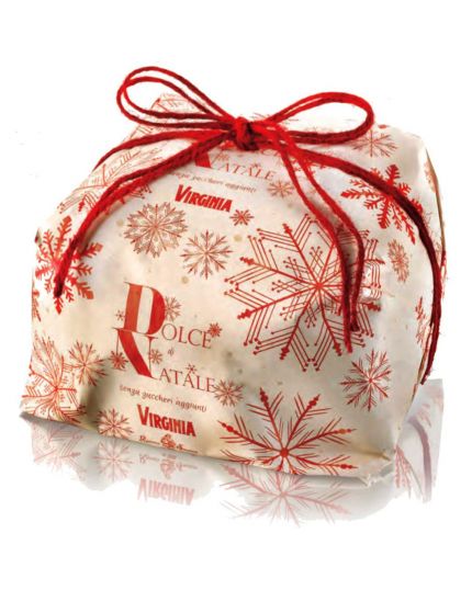 Panettone Dolce di Natale Senza Zuccheri Aggiunti con Uvetta Virginia 700gr