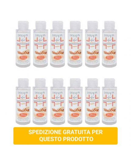 MAXI PROMO: 12 Gel Igienizzante Mani Dikson 60% Alcool Etilico 100ml