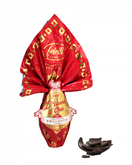 Uovo Pasqua L'uovo d'Oro Latte o Fondente Feletti 250gr